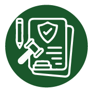 Icon representing regulatory compliance expertise in customs and excise regulations